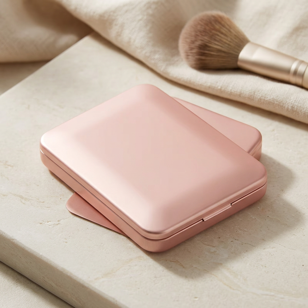 Rose-golden pink mirror lifestyle photo
